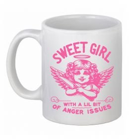Чашка керамічна Sweet girl with anger Чашка керамічна Sweet girl with anger