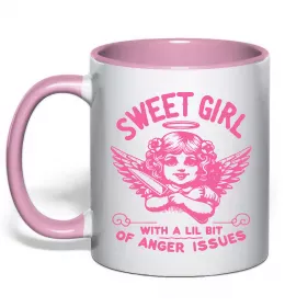 Чашка з кольоровою ручкою