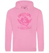 Женская толстовка (худи) Sweet girl with anger Розовый фото