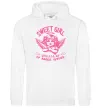 Женская толстовка (худи) Sweet girl with anger Белый Женская толстовка (худи) Sweet girl with anger Белый фото