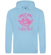 Женская толстовка (худи) Sweet girl with anger Голубой фото