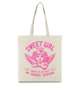 Эко-сумка Sweet girl with anger