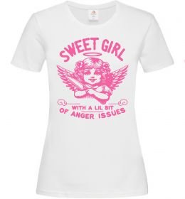 Жіноча футболка Sweet girl with anger