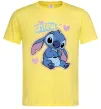Чоловіча футболка Стіч сердця Лимонний фото