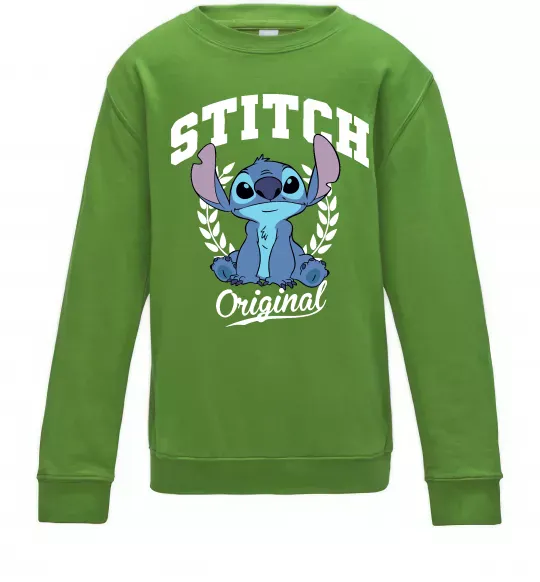 Детский Свитшот Stitch original Лаймовый фото
