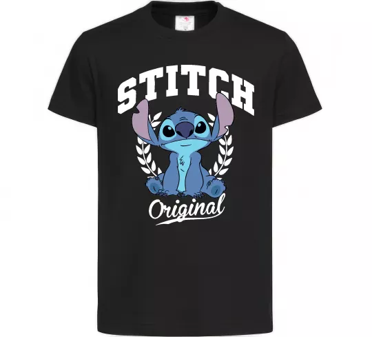 Детская футболка Stitch original Черный фото