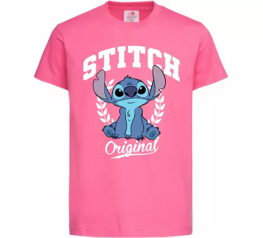 Детская футболка Stitch original Ярко-розовый фото