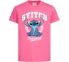 Детская футболка Stitch original Ярко-розовый фото