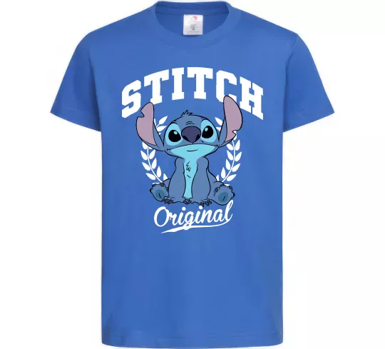 Детская футболка Stitch original Ярко-синий фото