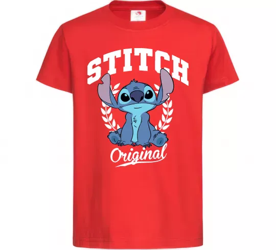 Детская футболка Stitch original Красный фото