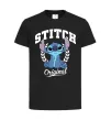Дитяча футболка Stitch original Чорний фото
