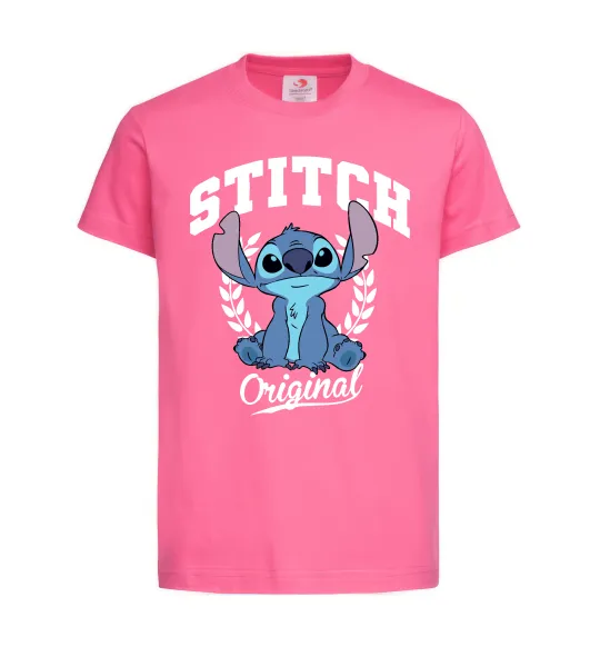 Дитяча футболка Stitch original Яскраво-рожевий фото