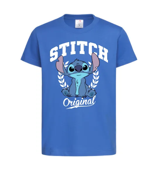 Дитяча футболка Stitch original Яскраво-синій фото