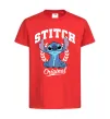 Дитяча футболка Stitch original Червоний фото