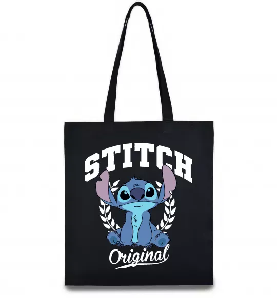 Эко-сумка Stitch original Черный фото