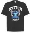 Футболка Оверсайз Stitch original Черный фото