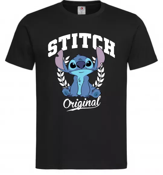 Мужская футболка Stitch original Черный фото