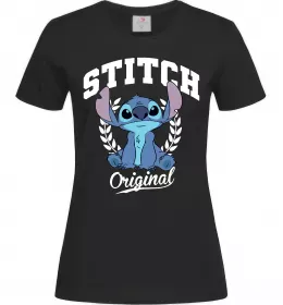 Женская футболка Stitch original Черный фото