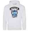Мужская толстовка (худи) Stitch original Серый меланж фото