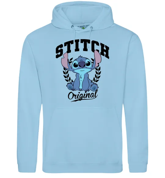 Чоловіча толстовка (худі) Stitch original Блакитний фото