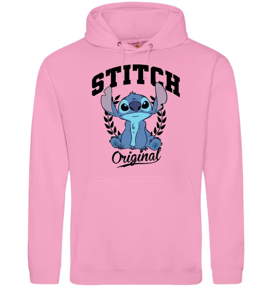 Женская толстовка (худи) Stitch original Розовый фото