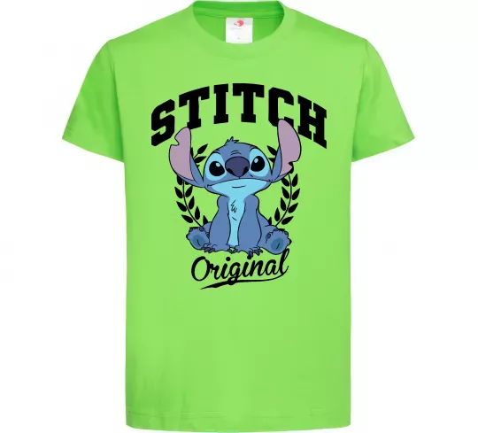 Детская футболка Stitch original Лаймовый фото