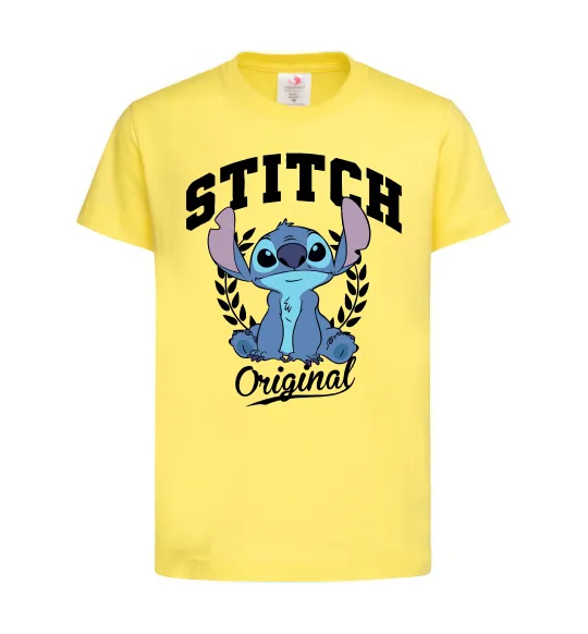 Дитяча футболка Stitch original Лимонний фото