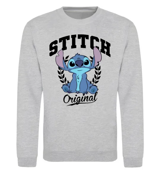 Світшот Stitch original Сірий меланж фото