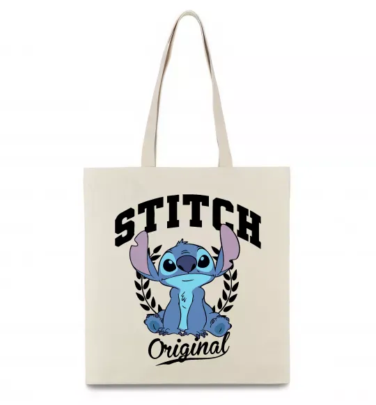 Эко-сумка Stitch original Бежевый фото
