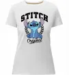 Женская премиум футболка Stitch original Белый фото