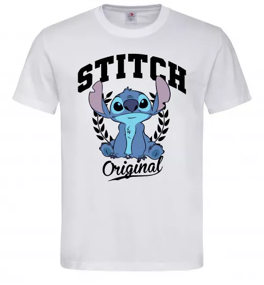 Мужская футболка Stitch original Белый фото