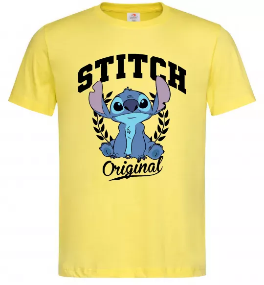 Мужская футболка Stitch original Лимонный фото