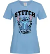 Женская футболка Stitch original Голубой фото