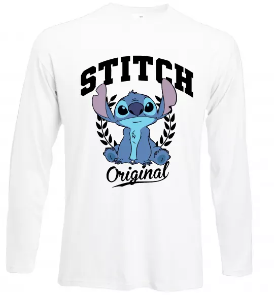 Лонгслив Stitch original Белый фото