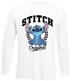 Лонгслив Stitch напис Белый фото