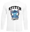 Лонгслив Stitch original Белый фото