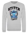 Свитшот Stitch original Серый меланж фото