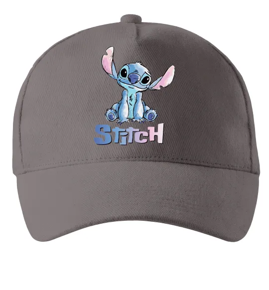 Кепка Стіч акварель Сірий фото