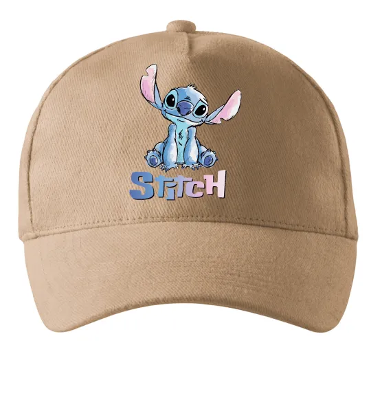 Кепка Стіч акварель Песочный фото