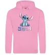 Женская толстовка (худи) Стіч акварель Розовый фото