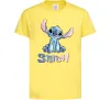 Детская футболка Стіч акварель Лимонный фото