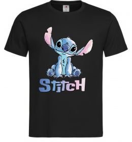 Мужская футболка Стіч акварель