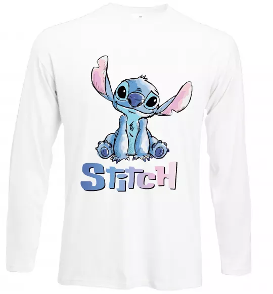 Лонгслив Стіч акварель Белый фото