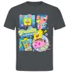 Мужская футболка Губка Боб колаж Графит фото
