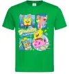 Мужская футболка Губка Боб колаж Зеленый фото