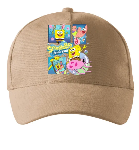 Кепка Губка Боб колаж Песочный фото