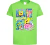 Детская футболка Губка Боб колаж Лаймовый фото