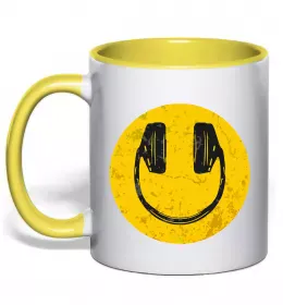 Чашка с цветной ручкой