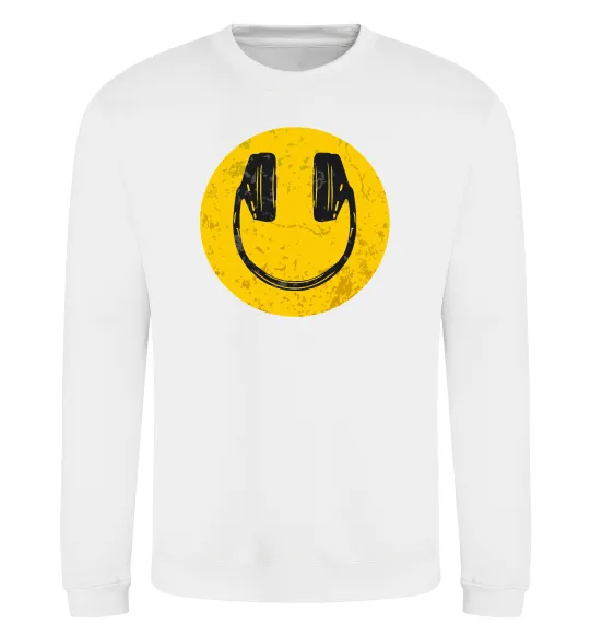 Свитшот Music smile Белый фото
