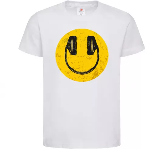 Детская футболка Music smile Белый фото